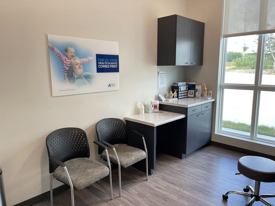 An ordinary exam room at ARV Centers